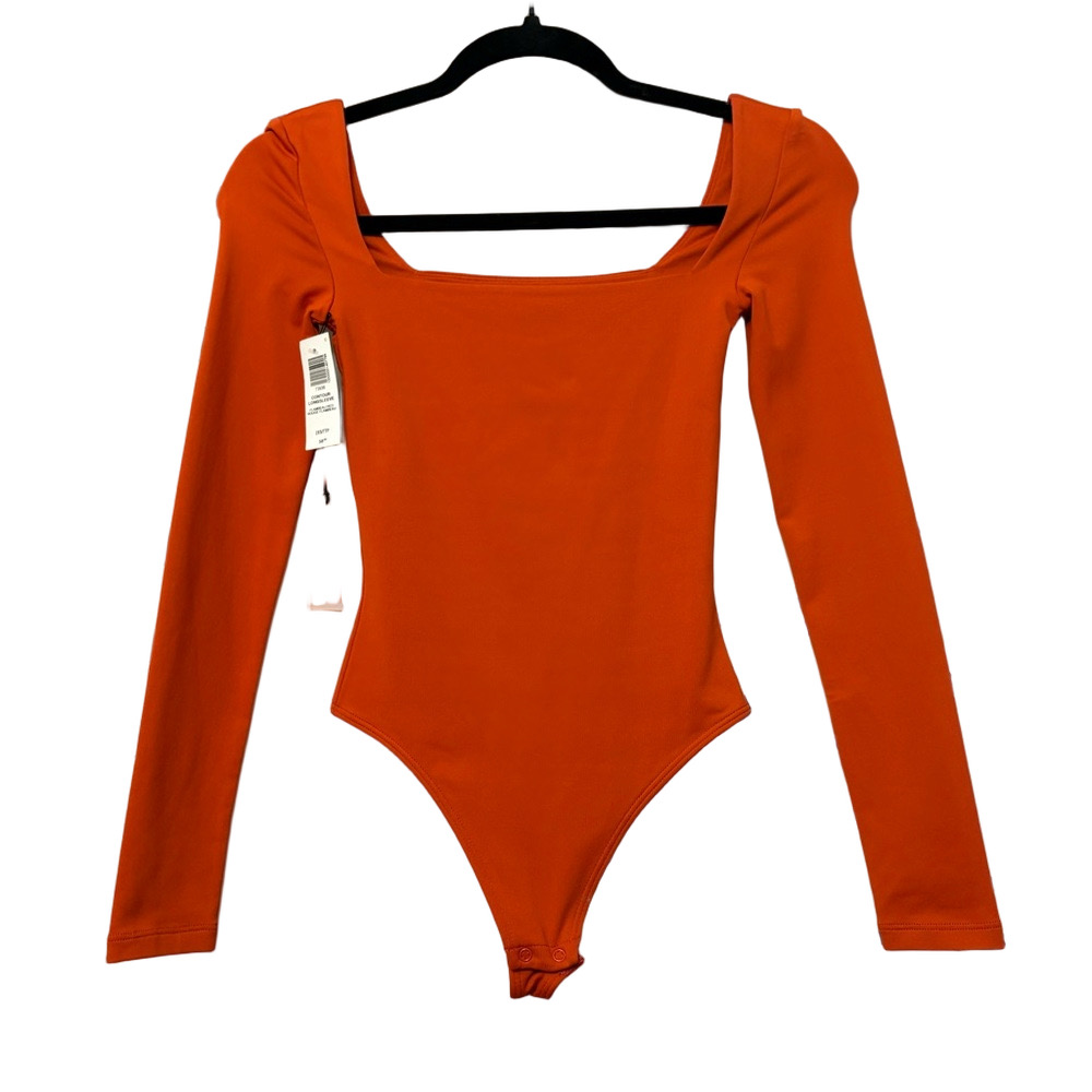 Babaton Flambeau Red Long Sleeve Bodysuit